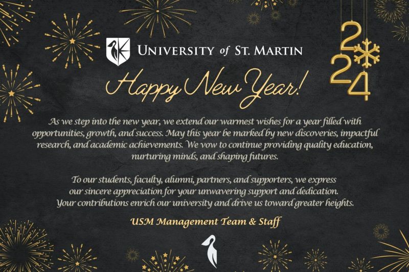 Happy New Year from USM Management Team and Staff!