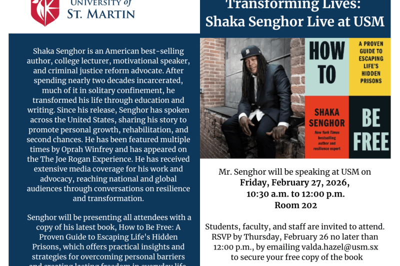 From Incarceration to Inspiration: Shaka Senghor at USM